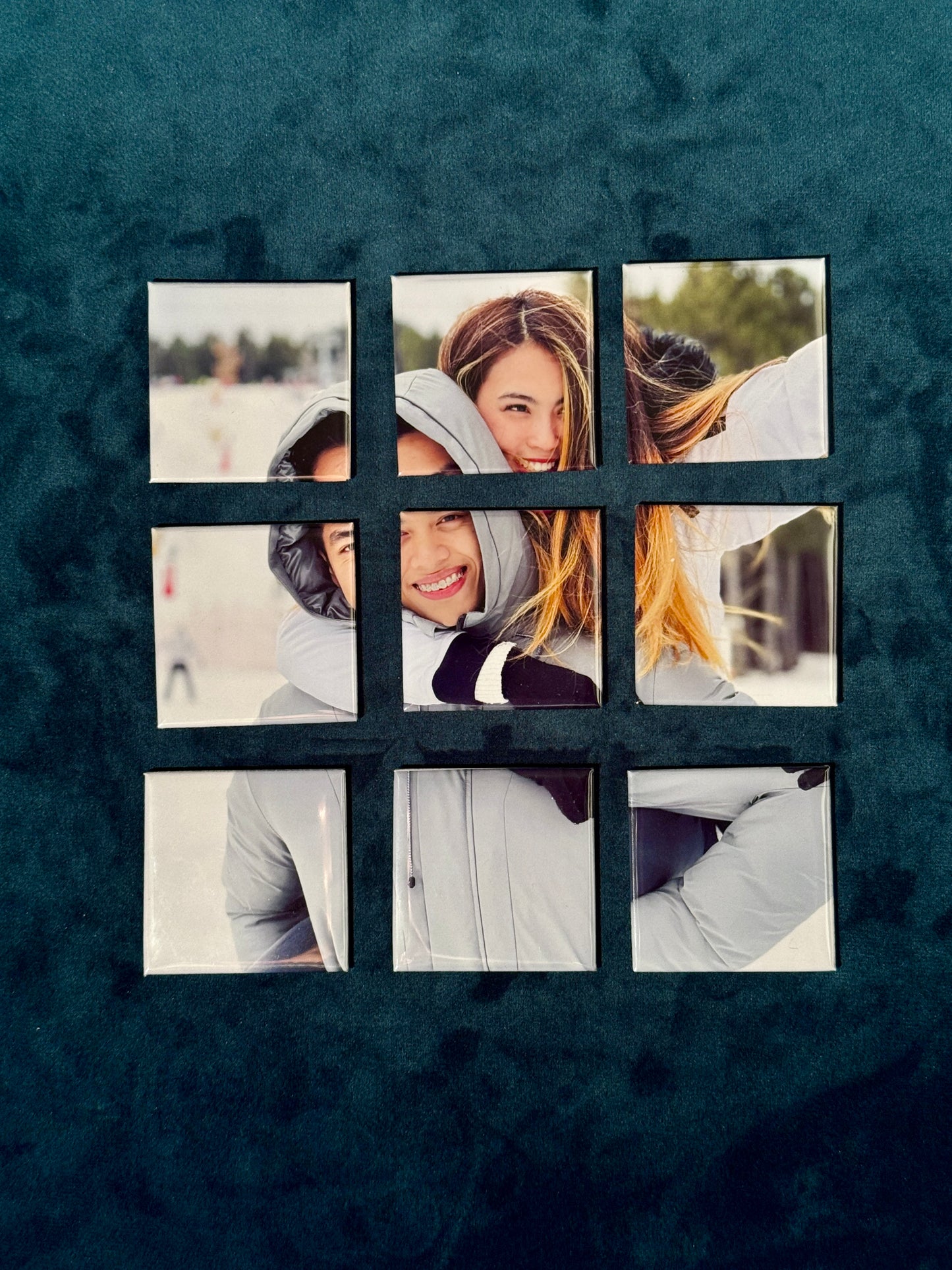 Square Fridge Magnet (9 Grid PUZZLE)